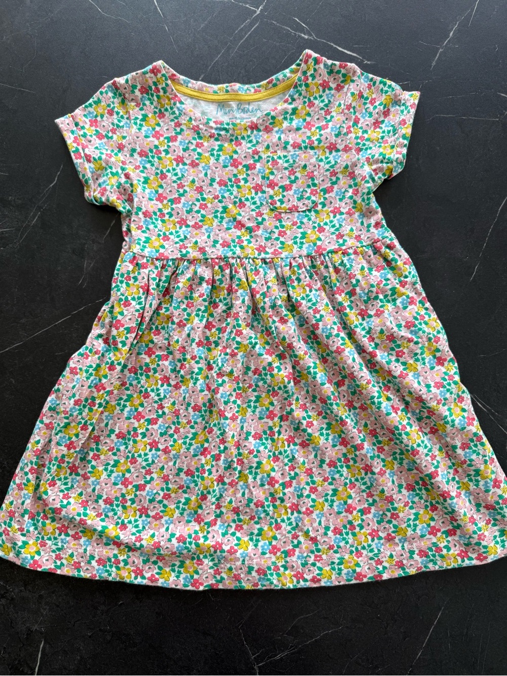 Mini Boden Floral Cotton Dress